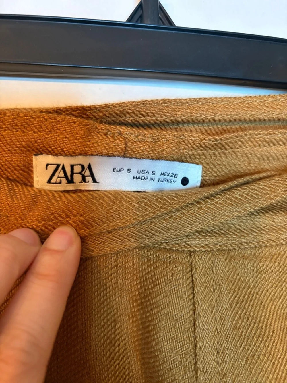 Zara Rust Wrap-Style Maxi Skirt with Side Ring - Picture 2 of 4